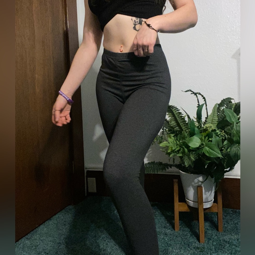 Just Be grey flare pants